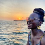 Up and about: Why Lupita just can’t seem to stay away from Lamu. (https://twitter.com/Lupita_Nyongo)