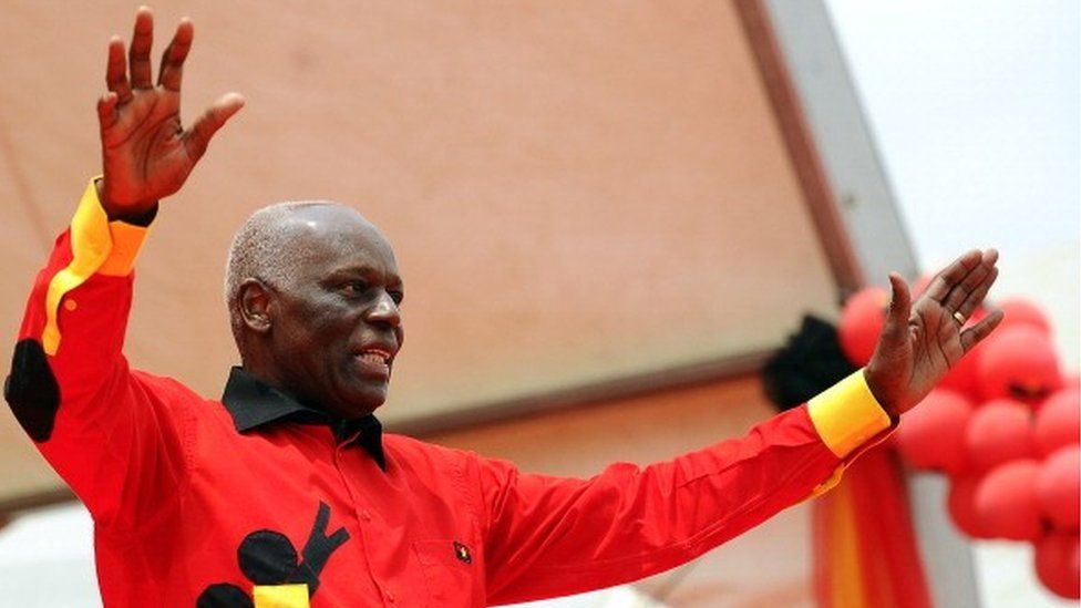 Angola's ex-president, dos Santos, jets back into the country for the first time since going on exile. (BBC)